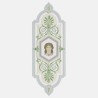 Cameo wallpaper medallion with antique face figure