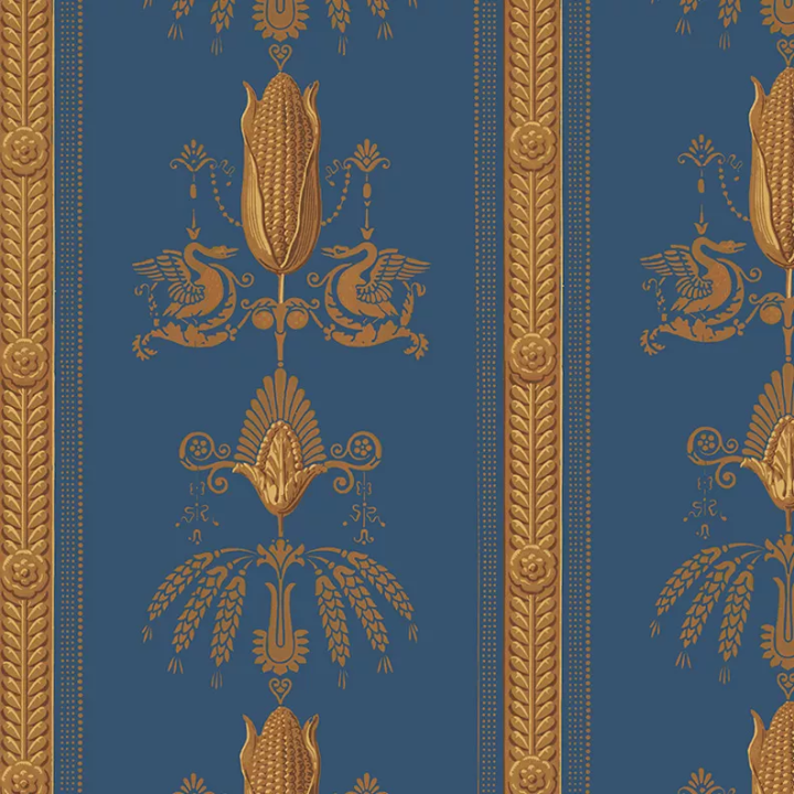 Papier peint Empire Cygnes et Epis de Blé