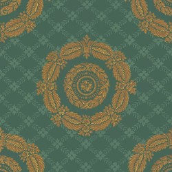 Empire Rosettes Diamond Background Wallpaper