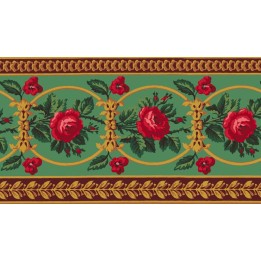 Frise Papier peint Reprenant  une tenture pour le cabinet de repos de l'Empereur à Versailles