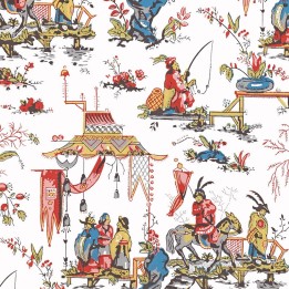 Papier peint Toile de Jouy Scènes Chinoises