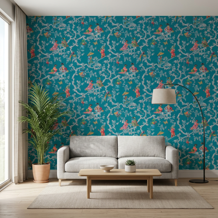 Papier peint chinoiserie